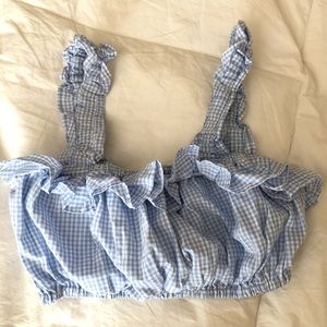 Gingham crop top
